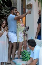 LINDSAY LOHAN at a Pool Party in Mykonos 07/19/2015