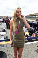 LINDSEY VONN at Formula One British Grand Prix in Silverstone