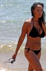 LISA MAFFIA in Bikini at a Beach in Essex