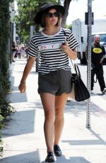LUCY HALE Out Shopping in West Hollywood 07/06/2015