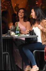 LUCY MECKLENBURGH Out for Dinner in London 07/22/2015