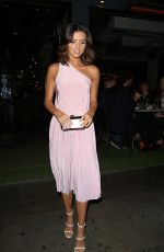 LUCY MECKLENBURGH Out for Dinner in London 07/22/2015