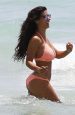 LUDIVINE SAGNA in Bikini at a Beach in Miami07/05/2015