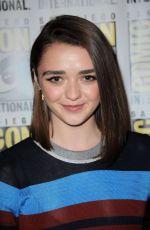 MAISIE WILLIAMS at Game of Thrones Panel at Comic Con in San Diego