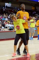 MARIA MENOUNOS at Celebrity Basketball Game at Special Olympics World Games in Los Angeles