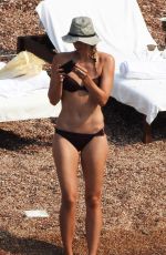 MARIA SHARAPOVA in Bikini at a Beach in Montenegro 07/19/2015