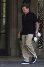 MARIA SHRIVER and Arnold Schwarzenegger Leaves a Hotel for Schwarzenegger’s 68th Birthday
