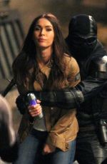 MEGAN FOX on the Set of Teenage Mutant Ninja Turtles 2 in New York 07/10/2015
