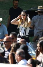 MELISSA BENOIST on the Set of Low Riders in Los Angeles 06/23/2015