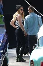 MELISSA BENOIST on the Set of Low Riders in Los Angeles 06/23/2015