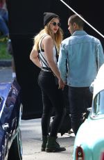 MELISSA BENOIST on the Set of Low Riders in Los Angeles 06/23/2015