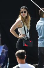 MELISSA BENOIST on the Set of Low Riders in Los Angeles 06/23/2015