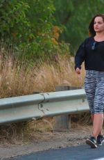 MENA SUVARI in Leggings Out Hiking in Runyon Canyon 07/05/2015