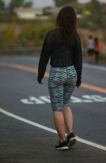 MENA SUVARI in Leggings Out Hiking in Runyon Canyon 07/05/2015
