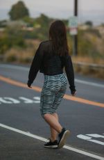 MENA SUVARI in Leggings Out Hiking in Runyon Canyon 07/05/2015