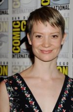 MIA WASIKOWSKA at Crimson Peak Panel at Comic-con in San Diego