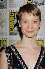 MIA WASIKOWSKA at Crimson Peak Panel at Comic-con in San Diego