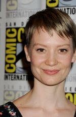 MIA WASIKOWSKA at Crimson Peak Panel at Comic-con in San Diego