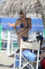 MICHELLE HUNZIKER in Bikini on the beach in Forte Dei Marmi 07/16/2015