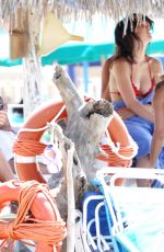 MICHELLE HUNZIKER in Bikini on the beach in Forte Dei Marmi 07/16/2015