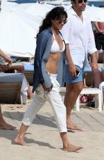 MICHELLE RODRIGUEZ Out and About in St. Tropez 07/24/2015