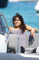 MICHELLE RODRIGUEZ Out in Saint Tropez 07/24/2015