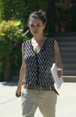 MILA KUNIS Leaves Suzanne