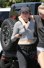 MILEY and NOAH CYRUS Out and About in Los Angeles 07/29/2015