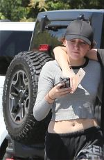 MILEY and NOAH CYRUS Out and About in Los Angeles 07/29/2015