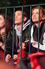 MILEY CYRUS and STELLA MAXWELL at Disneyland in Anaheim 07/14/2015