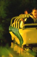 MILEY CYRUS and STELLA MAXWELL at Disneyland in Anaheim 07/14/2015