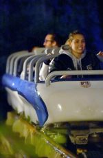 MILEY CYRUS and STELLA MAXWELL at Disneyland in Anaheim 07/14/2015