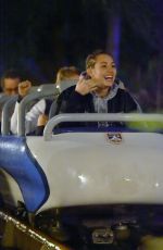MILEY CYRUS and STELLA MAXWELL at Disneyland in Anaheim 07/14/2015