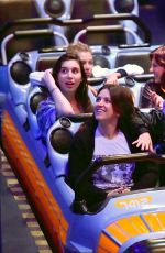MILEY CYRUS and STELLA MAXWELL at Disneyland in Anaheim 07/14/2015