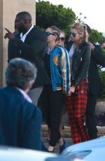 MILEY CYRUS and STELLA MAXWELL Kisses at Nobu Restaurant in Malibu 07/11/2015