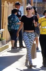 MILEY CYRUS Leaves Midori Sushi in Studio City 07/03/2015