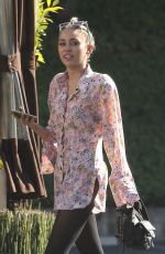 MILEY CYRUS Out for Lunch in Studio City 07/24/2015