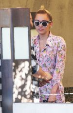 MILEY CYRUS Out for Lunch in Studio City 07/24/2015