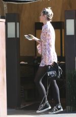 MILEY CYRUS Out for Lunch in Studio City 07/24/2015