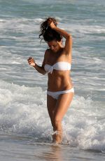 MONICA CRUZ in White Bikini at a Beach in Cadiz 007/13/2015