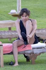 NATALIE IMBRUGLIA in Bikini at a Pool in Sardinia 07/23/2015