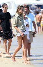 NATASHA POLY Leaves Bagatelle Restaurant in Saint Tropez 07/19/2015