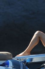 NATHALIE EMMANUEL in Bikini at a Boat in Ischia 07/15/2015