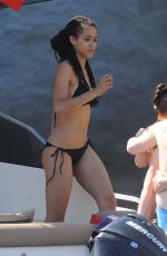 NATHALIE EMMANUEL in Bikini at a Boat in Ischia 07/15/2015