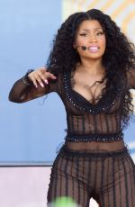 NICKI MINAJ Performs at Good Morning America Summer Concert Series in New York