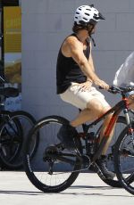 NIKKI REED Roding Bike and Shopping in Los Angeles 07/03/2015