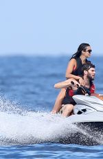 NINA DOBREV and Austin Stowell Jet-skiing in St. Tropez 07/24/2015