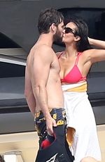 NINA DOBREV and Austin Stowell Jet-skiing in St. Tropez 07/24/2015