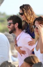 NINA DOBREV and Austin Stowell Out and About in St. Tropez 07/24/2015