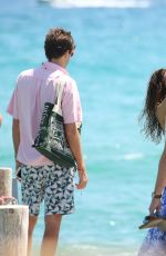 NINA DOBREV and Austin Stowell Out and About in St. Tropez 07/24/2015